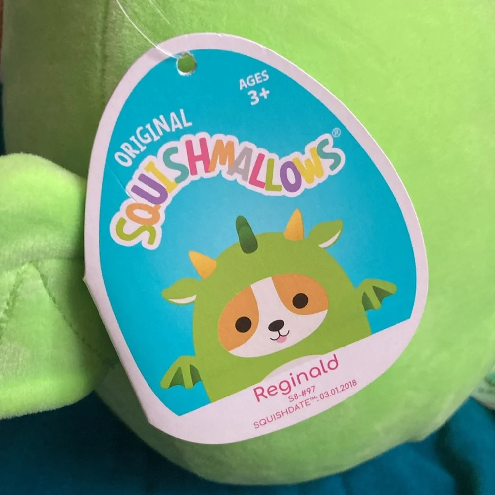NWT Reginald the Corgi Dragon Original Squishmallows 8" *mild flaw - Picture 9 of 12
